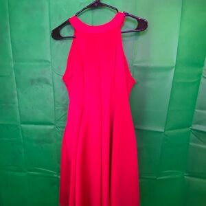 Torrid Vibrant Pink Backless Dress